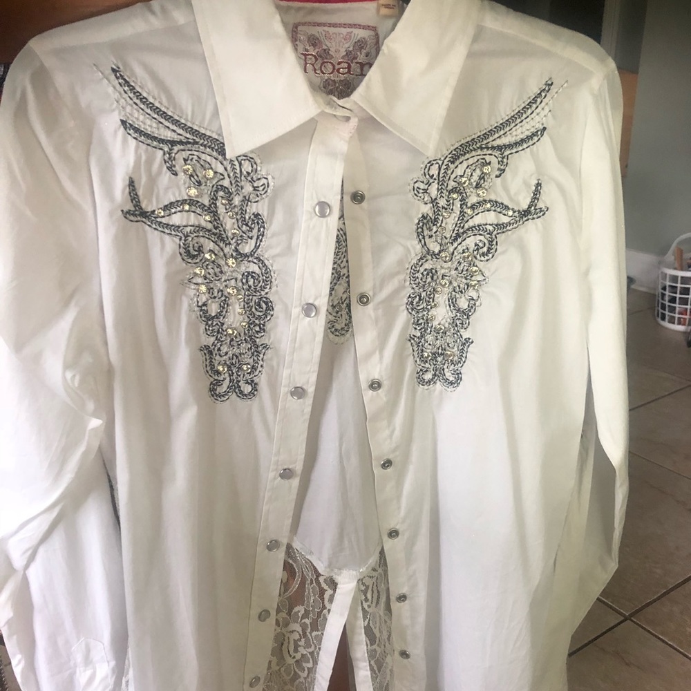 Roar signature button up shirt